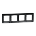 Рамка 4-х постовая черная Sedna Design Schneider Electric (SDD314804)