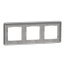 Рамка 3-х постовая черное стекло Sedna Elements Schneider Electric (SDD361803)