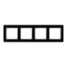 Рамка 4-х постовая черное стекло Sedna Elements Schneider Electric (SDD361804)