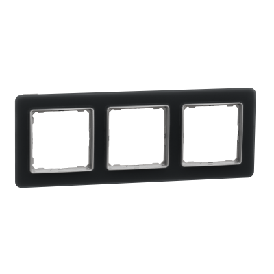Рамка 3-х постовая матовое стекло Sedna Elements Schneider Electric (SDD362803)