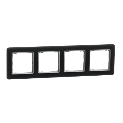Рамка 4-х постовая матовое стекло Sedna Elements Schneider Electric (SDD362804)