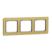 Рамка 3-х постова матове золото Sedna Elements Schneider Electric (SDD371803)