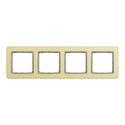 Рамка 4-х постовая матовое золото Sedna Elements Schneider Electric (SDD371804)