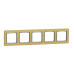 Рамка 5-ти постова матове золото Sedna Elements Schneider Electric (SDD371805)