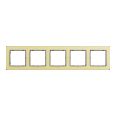 Рамка 5-ти постовая матовое золото Sedna Elements Schneider Electric (SDD371805)