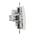 Двухклавишный выключатель белый Sedna Design Schneider Electric (SDD111105)