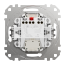 Двоклавішний вимикач з синьою LED підсвіткою білий Sedna Design & Elements (SDD111105L)