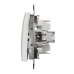 Одноклавішний перемикач білий Sedna Design & Element (SDD111106)