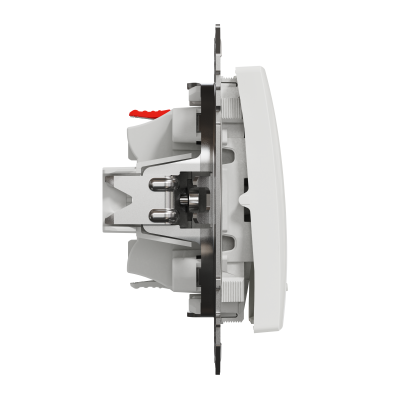 Одноклавишный переключатель с подсветкой белый Sedna Design & Element (SDD111106L)