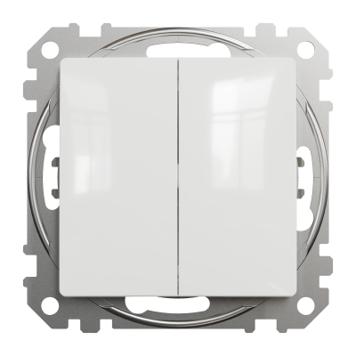 Двухклавишный переключатель белый Sedna Design Schneider Electric (SDD111108)