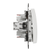 Двухклавишный переключатель белый Sedna Design Schneider Electric (SDD111108)