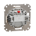 Одноклавішний вимикач з LED підсвіткою бежевий Sedna Design & Elementc (SDD112101L)