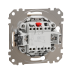 Одноклавишный переключатель с подсветкой бежевый Sedna Design & Element (SDD112106L)