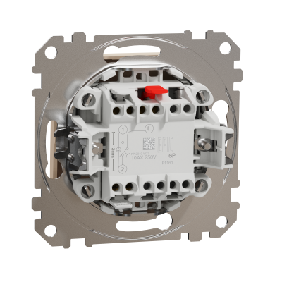 Кнопка на два напрямки бежевая Sedna Design & Element Schneider Electric (SDD112116)