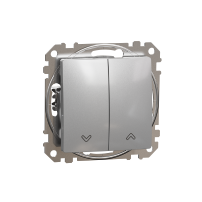 Вимикач для жалюзі алюміній Sedna Design & Elements (SDD113104)