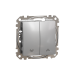 Вимикач для жалюзі алюміній Sedna Design & Elements (SDD113104)