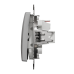 Двоклавішний вимикач алюміній Sedna Design Schneider Electric (SDD113105)