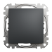 Одноклавішний вимикач чорний Sedna Design&Elements (SDD114101)