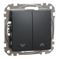 ⚡Вимикач для жалюзі чорний Sedna Design & Elements (SDD114104)