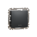 Одноклавішний перемикач з підсвіткою чорний Sedna Design & Element (SDD114106L)