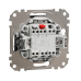 Одноклавишный переключатель с подсветкой черный Sedna Design & Element (SDD114106L)
