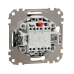 Одноклавішний кнопковий перемикач чорний Sedna Design & Element (SDD114116)