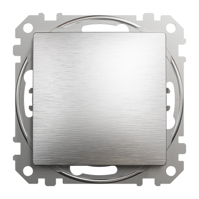 Одноклавишный выключатель матовый алюминий Sedna Design&Elements (SDD170101)