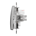 Одноклавішний вимикач матовий алюміній Sedna Design&Elements (SDD170101)