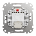 Двоклавішний вимикач з синьою LED підсвіткою матовий алюміній Sedna Design & Elements (SDD170105L)