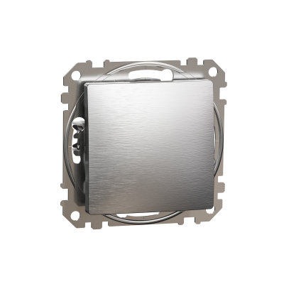 Одноклавішний перемикач матовий алюміній Sedna Design & Element (SDD170106)