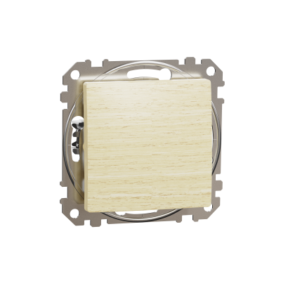 Одноклавишный выключатель береза Sedna Design&Elements (SDD180101)