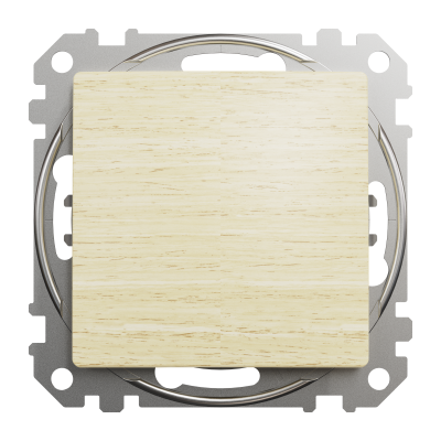 Одноклавішний вимикач береза Sedna Design&Elements (SDD180101)