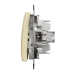 Одноклавишный переключатель с подсветкой береза Sedna Design & Element (SDD180106L)