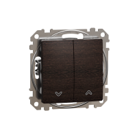 ⚡Вимикач для жалюзі венге Sedna Design & Element (SDD181104)