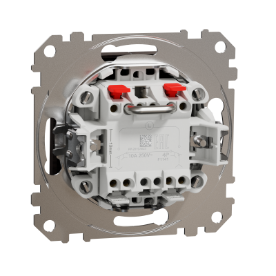 Кнопочный выключатель для жалюзи с электронной блокировкой венге Sedna Design & Element (SDD181114)