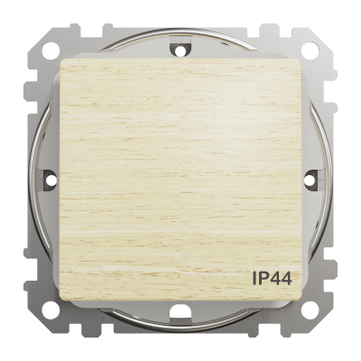Перемикач з захистом IP44 береза Sedna Design & Element (SDD280106)