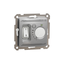 ⚡Термостат теплого пола 16 A алюминий Sedna Design Schneider Electric (SDD113507)