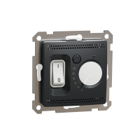 ⚡Термостат теплого пола 16 A черный Sedna Design Schneider Electric (SDD114507)