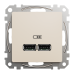 USB розетка тип A+A 2,1A бежева Sedna Design Schneider Electric (SDD112401)