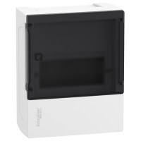 ⚡Щит навесной Mini Pragma дымчатые двери, 1 ряд, 6 модулей, Schneider Electric, Италия (MIP12106S)