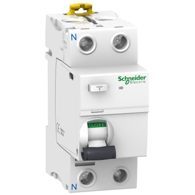 Диференційний вимикач навантаження (ПЗВ) Schneider iID, 63A, 30мА, 2P, Asi (A9R61263)