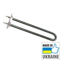 ТЕН 1,3+0,7 кВт гнутий з трубками під 2 термодатчика під анод М6 (нержавіюча сталь)