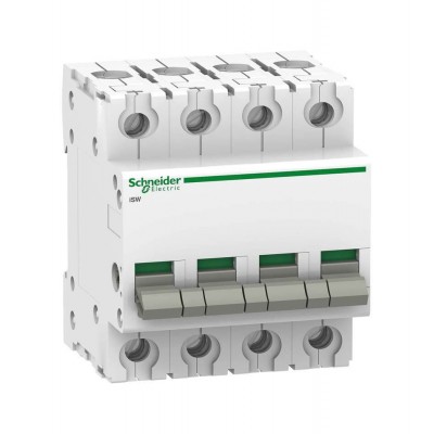 Выключатель-разъединитель Schneider Electric Acti 9 iSW, 63 А, 4 полюса, 415В пер.тока