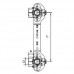 PP-R комплект для змішувача настінний 20мм, Wavin Ekoplastik, SNKD02020X
