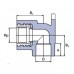 PP-R настінний кутник з металевим внутрішнім різьбленням і кріпленням 3/4”x25мм, Wavin Ekoplastik, SNK025XXXX