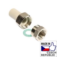 Резьбовое соединение внутреннее под PP трубу 3/4”x25мм, Wavin Ekoplastik, SSI02525XX