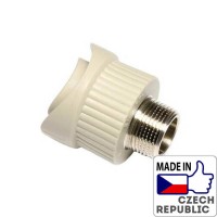 PP-R Вварное седло с металлической наружной резьбой 3/4”x63мм, Wavin Ekoplastik, SNSE06325X