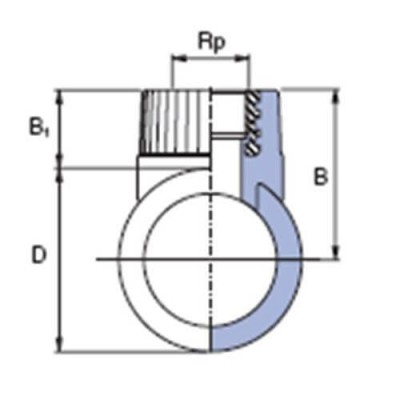 PP-R сідло вварне з металевою внутрішньою різьбою 3/4”x90мм, Wavin Ekoplastik, SNSI09025X
