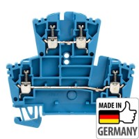 1021580000 Клемма двухуровневая WDK 2.5 BL, 2,5 мм.кв