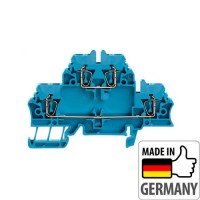 1678630000 Клемма двухуровневая ZDK 2.5 BL, 2,5 мм.кв